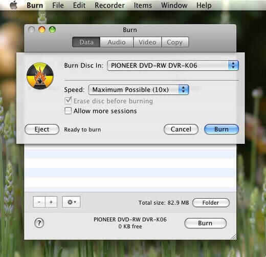 Mac dvd burning software free